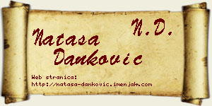 Nataša Danković vizit kartica